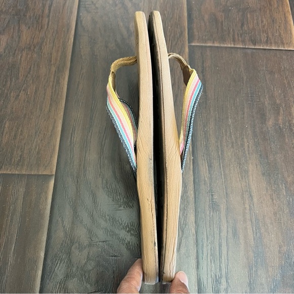 Roxy Women's Brown Flip Flop Sandals Size Fits 11 - Picture 4 of 6